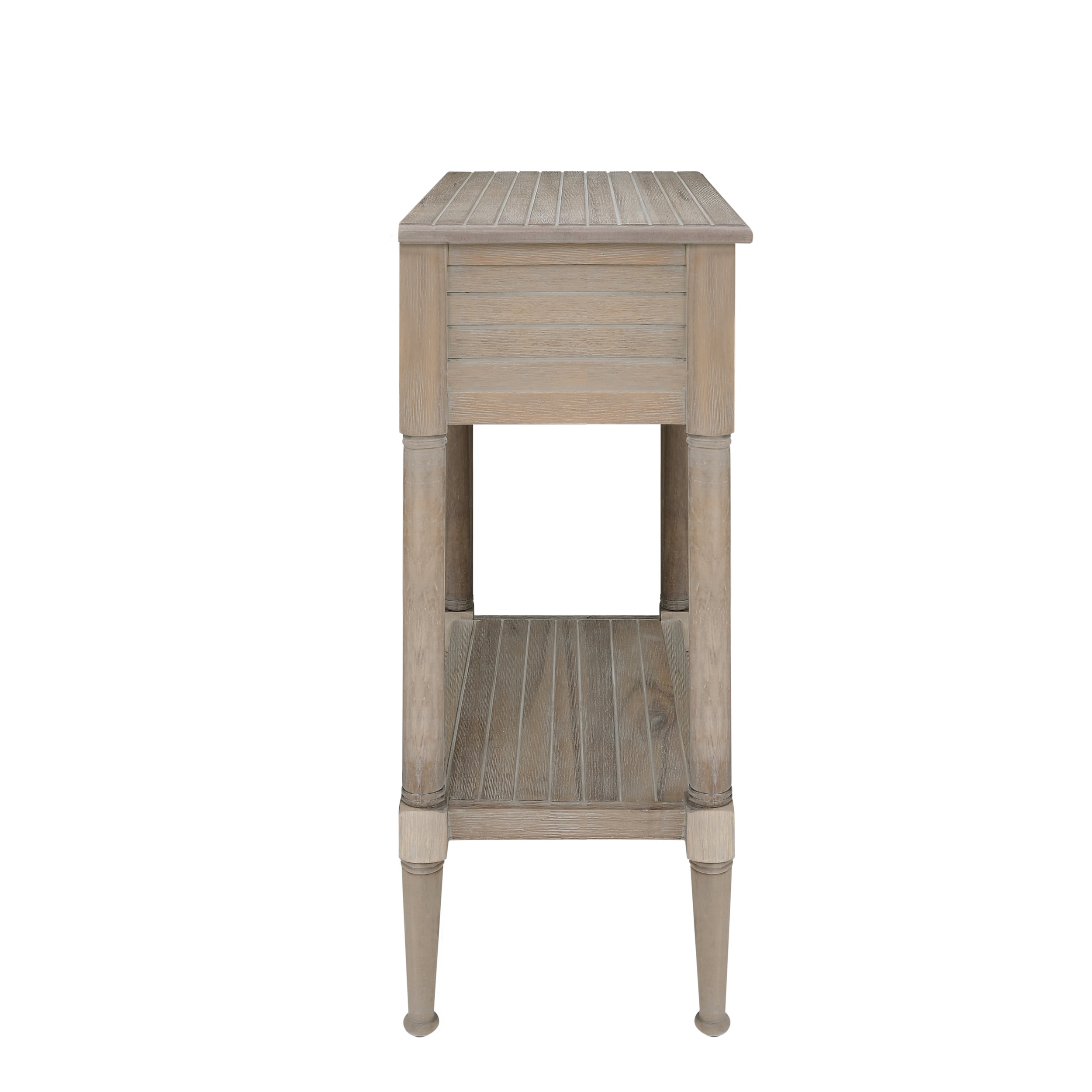 Linon Athalee Single Drawer Indoor Accent Side Table with Shelf, 30.25" Tall, Natural