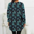 thumbnail image 6 of Sweatshirts for Women Christmas Printed Flannel Print Long Sleeved Round Neck Loose Oversized Casual Sweatshirt,Womens Tops Plus Size Multicolor XL, 6 of 6