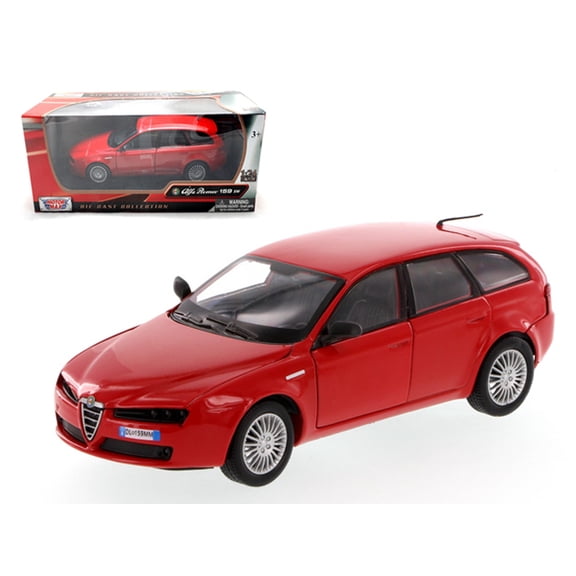 Alfa Romeo 159 SW Red 1/24 Diecast Car Model by Motormax