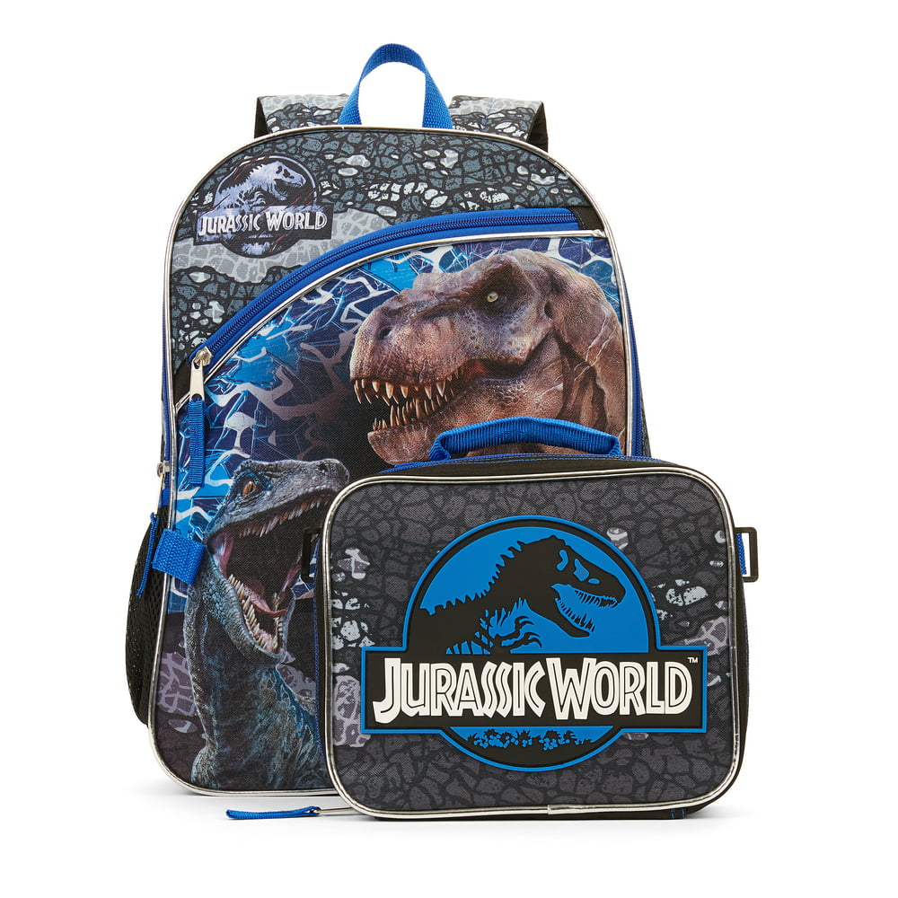 Jurassic World - Jurassic World Backpack With Lunch Bag - Walmart.com ...