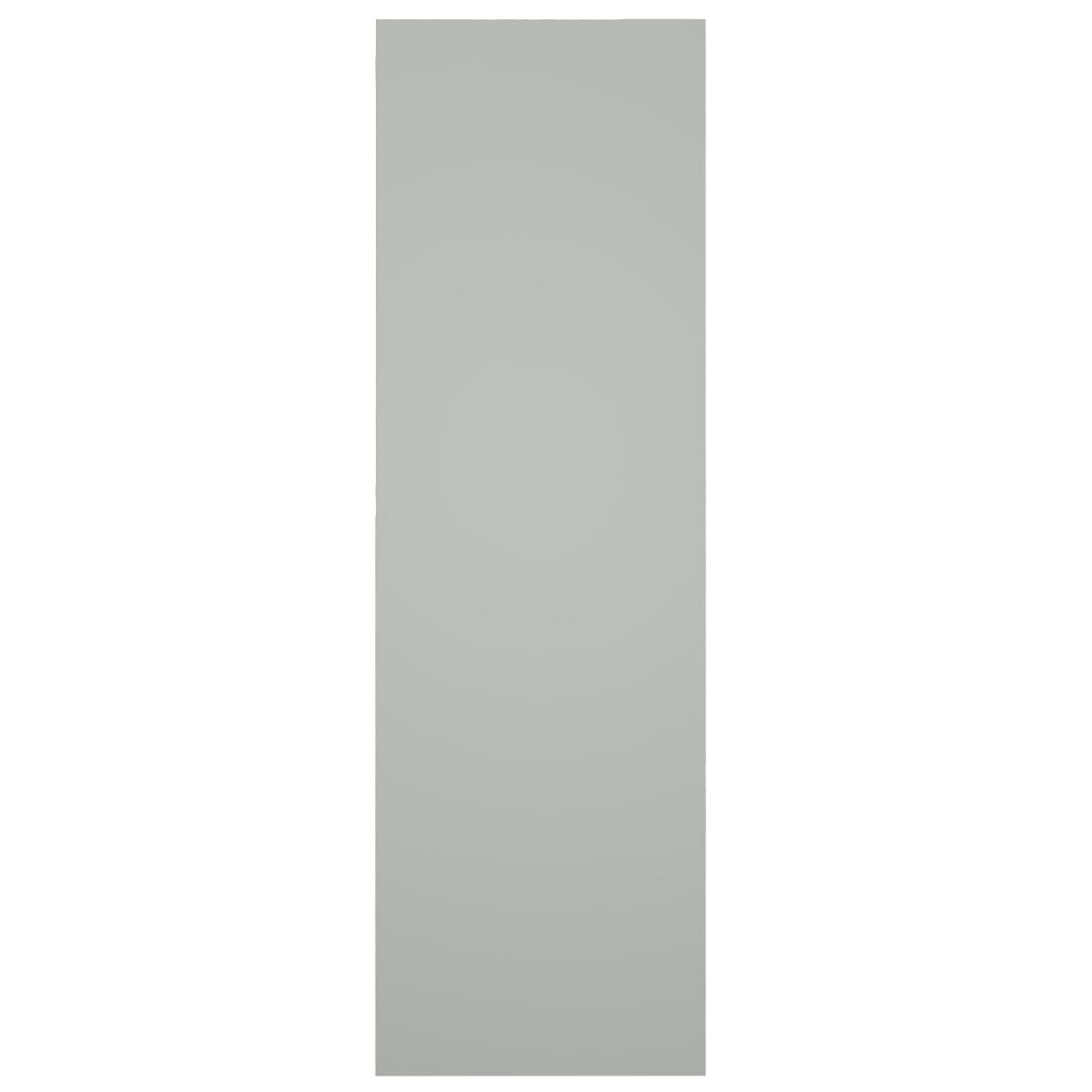 Ekena Millwork 18"W x 72"H True Fit PVC Horizontal Slat Framed Modern Style Fixed Mount Shutters, Hailstorm Gray (Per Pair - Hardware Not Included)