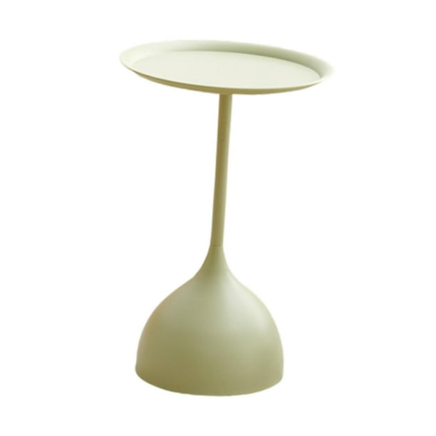 Mesa auxiliar redonda pequeña, mesita de noche, minimalista, multifunción, estructura estable. altura 59cm