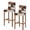Multicolor, variant on Brown White Leather Texture Bar Stool Covers Set of 4, Abstract Art Cowhide Stretch Washable Bar Chair Covers with Backs, Removable Pub Counter Height Chair Cover for Kitchen Dining Room Cafe