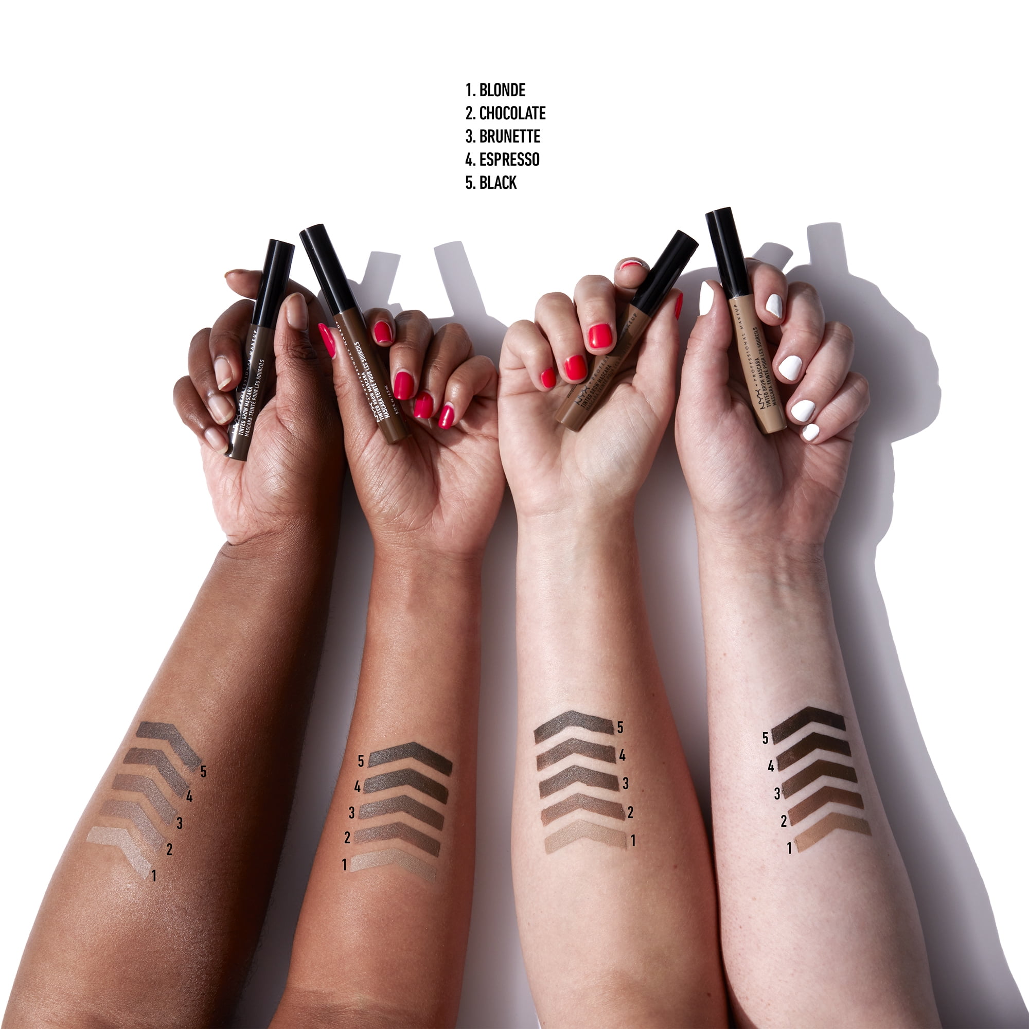 NYX Professional Makeup Tinted Brow Mascara, Espresso