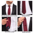thumbnail image 2 of Corbata Clásica Para Hombre Rojo, 2 of 4