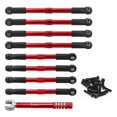 thumbnail image 4 of 1/16 RC Car Toe Links Varillas de empuje Piezas de coche RC Profesional Robusto Fácil de instalar Rojo, 4 of 8