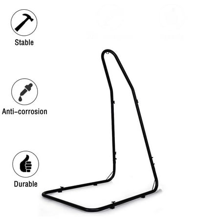 Premium Adjustable Weather Resistant Curved Hammock Chair Swing Stand for Hanging Chair
