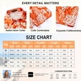 thumbnail image 2 of Womens Button Down Shirts Casual Floral Hawaiian Shirt Summer Beach Vacation Tropical Tops Orange, 2 of 8