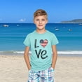 thumbnail image 3 of ZACPNCV Flag Shirt for Toddler Kids Boys Girls USA Flag T-Shirt 4th of July Shirt Patriotic Tee Tops Blue 7-8 Years, 3 of 9