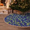 thumbnail image 5 of Sikiie Uncaria Flower Nativity Christmas Tree Skirt, Jesus Christian Winter Holiday Tree Mat Decoration(30-48IN)48", 5 of 6