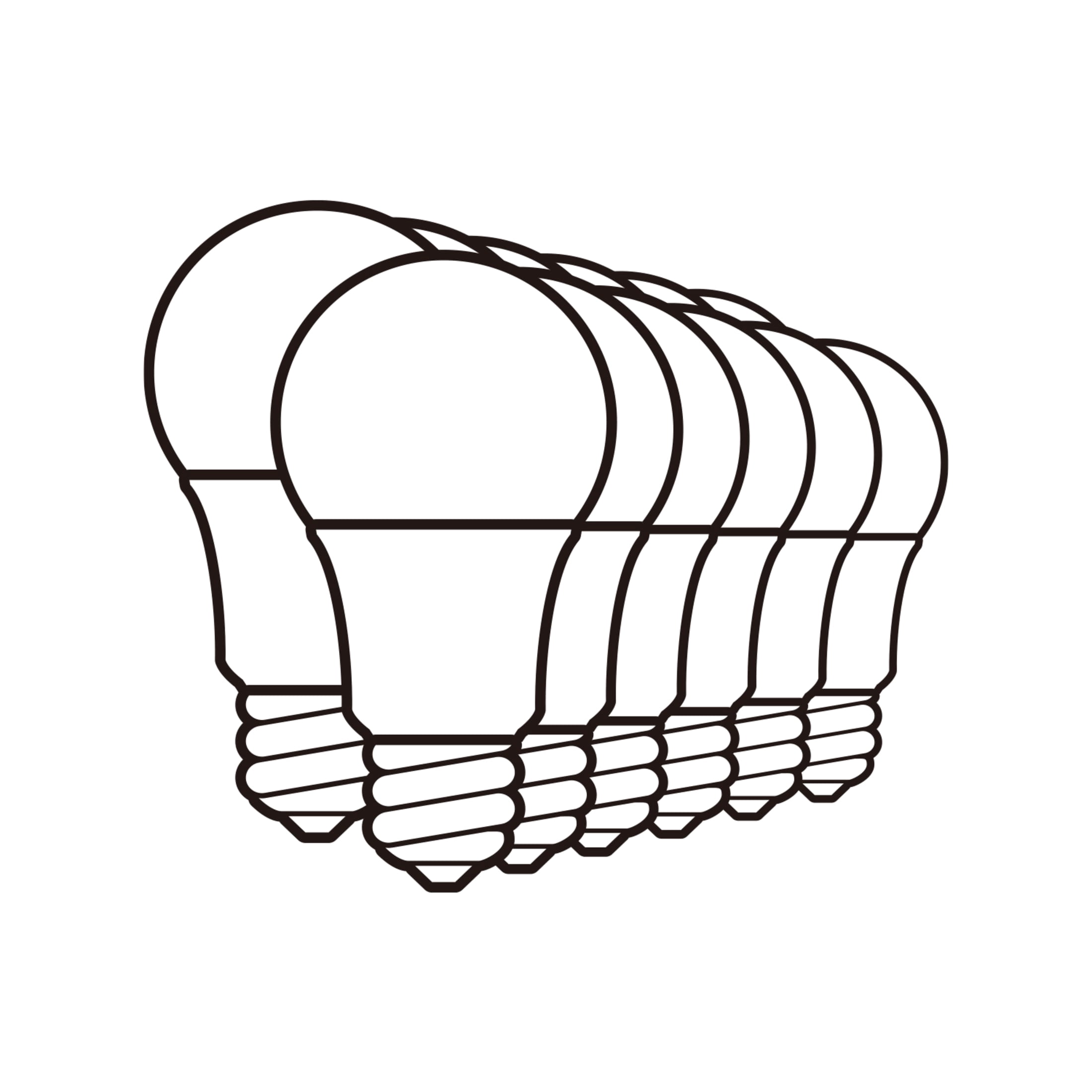 Great Value LED Light Bulbs, 40W Equivalent, Soft White 2700K, A19, E26 Medium Base, 12 Pack