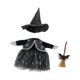thumbnail image 3 of Disfraz De Bruja De Halloween Para Porche, Falda, Sombrero Y Escoba Para Exteriores, Hogar Y Patio Trasero., 3 of 8