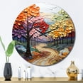 thumbnail image 1 of Designart Horloge Murale Surdimensionnée "composition de Forêt Néo-Primaire Colorée I" Forêt, 1 of 6