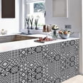 thumbnail image 3 of 25Piece Peel and Stick Tile Wall Stickers Kitchen Backsplash DIY Decals Black White Vinyl Tiles 4"x4", 3 of 8