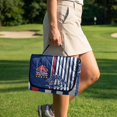 thumbnail image 2 of Pzuqiu American Patriotic Palm Print Quilted Golf Cart Seat Cover | 4 Pockets Non Slip 2-Person Universal Fit Protector for Golfers, 2 of 7