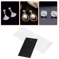 thumbnail image 2 of M Buder - Set De 100 Tarjetas Para Exhibición De Aretes Y Joyas Con Bolsas Autoadhesivas OPP, Color Negro, Dimensiones 5x9 cm / 1.96x3.54 Pulgadas, Ideal Para Manualidades Y Ventas, 2 of 9