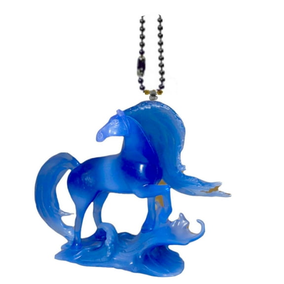 Frozen 1 Nokk Blue Ice Elsa Horse Keychain Dangler PVC Ornament Figure Charm 4”