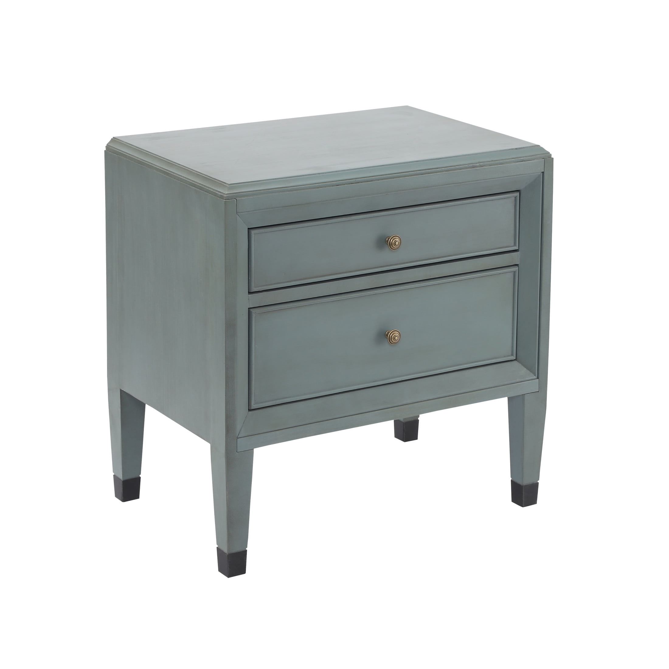 Christopher Knight Home 23.6" Classic Nightstand, Accent Bedside Table with 2 Drawers, Sage Green