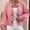 Pink, variant on Women's Relaxed Fit Knit Cardigan Round Neck Toggle Button Long Sleeve Casual Sweater Top