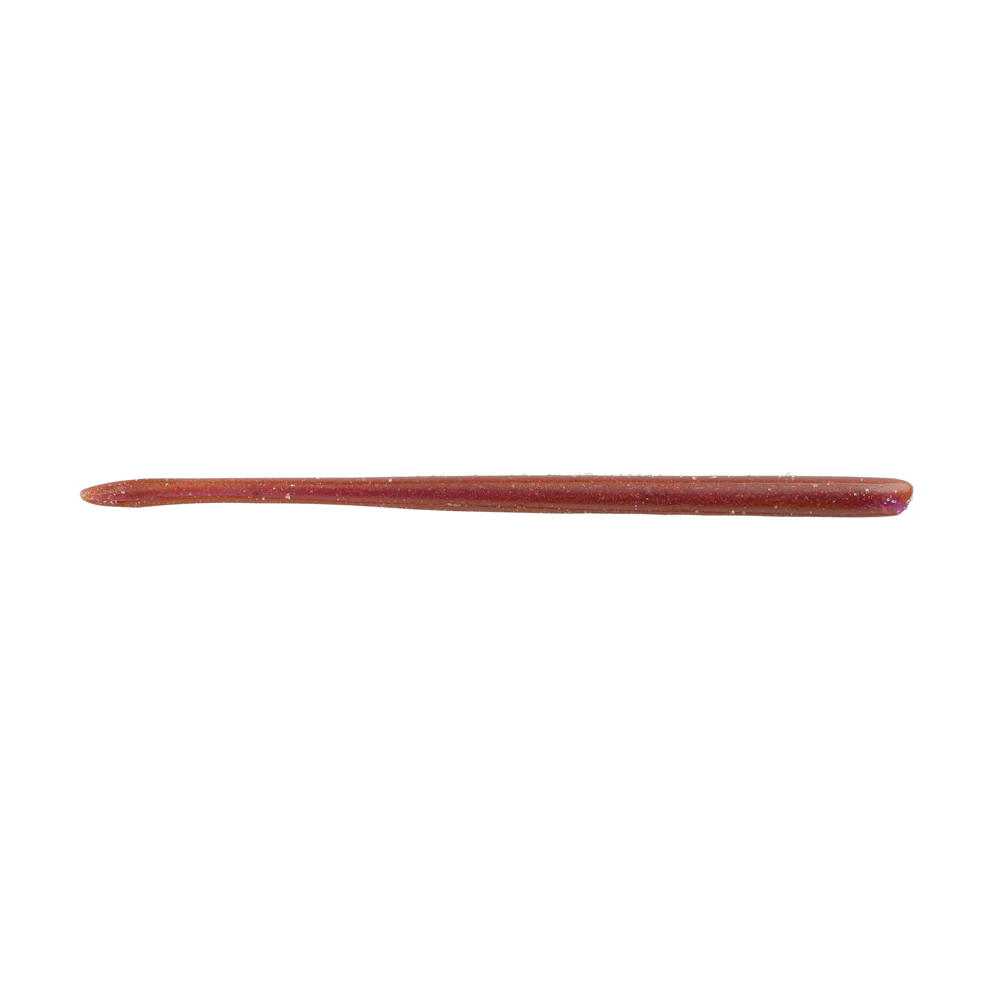 Berkley Lab Series™ Finesse Worm, 6 in, Oxblood Red Flake