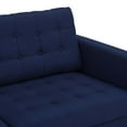 thumbnail image 5 of Modway Exalt Fabric Upholstered Tufted Sofa in Royal Blue & Black, 5 of 9