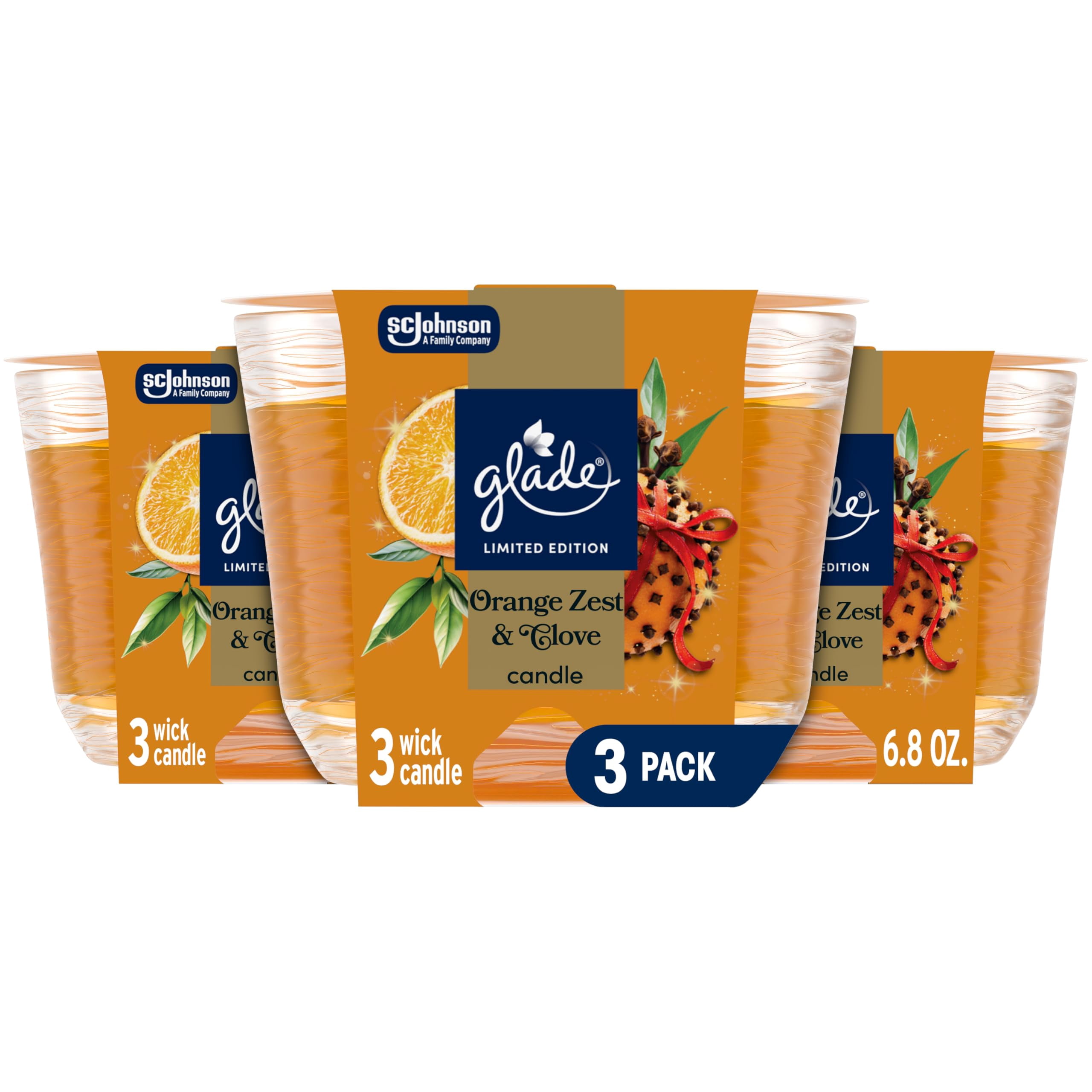 Glade Jar Candle Air Freshener, Warm Flannel Embrace, 3.4 oz  display picture 1