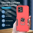 thumbnail image 6 of for Motorola G Stylus 5G 2023 Case with Tempered Glass Screen Protector,Heavy-Duty Tough Rugged Phone Case Cover with Ring Holder Kickstand for Moto G Stylus 5G 2023 (6.6", 2023) [Red/Black], 6 of 14