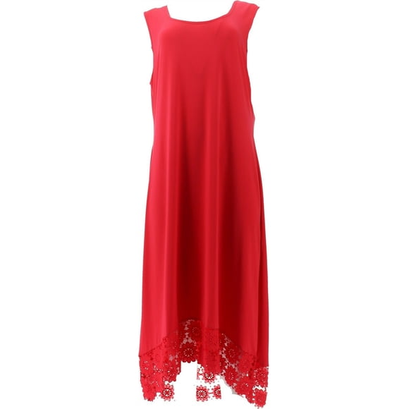 Nina Leonard Robe en Jersey Mate Miracle Ourlet Crochet Femme 652-771