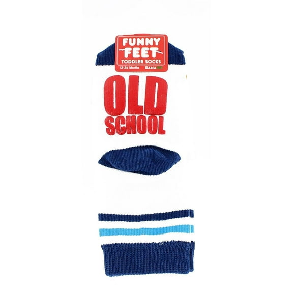 Funny Feet Toddler Socks: Old School Dinosaur