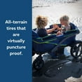 thumbnail image 6 of Gladly Family Anthem2 All-Terrain 2-Seater Wagon Stroller, Rugged Wheels, Removable Canopy, Foldable, Neon Indigo, 6 of 18