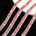 thumbnail image 4 of 12 Yards Rhinestone Ribbons,Self Adhesive Resin Rhinestone Strips,Shiny Crystal Ribbon Roll,Glitter Bling Diamond Tape,Sparkle Crystal Resin Belt,for Crafting Clothes DIY (0.4 Inch,Red), 4 of 7
