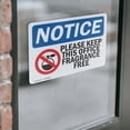 thumbnail image 4 of (2 Pack) Please Keep This Office Fragrance Free Sign With Symbol OSHA Notice Sign 5 Inch X 3.5 Inch Vinyl Label Decal Sticker Weather Resistant, UV Protected for Workplace, Business,, 4 of 7
