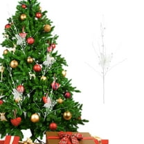 YIMWNYI Christmas Long Gold Glitter Branches, Holiday Party Decoration, Elegant Festive Décor, Versatile Home Decoration, Reusable Plastic Christmas Cuttings, Shimmering Berry Accents