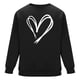 thumbnail image 4 of Amzcrzy Sudadera Para Hombre, Con Estampado De Corazones, Informal, De Manga Larga Y Cuello Redondo, Con Capucha, Color Negro, 3Xl, 4 of 6