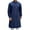 Navy, variant on Long Sleeve Shirts for Men, Men's Long Sleeve Stand Collar Kaftan Thobe Button Down Henley Robe Casual Side Slit Front Pleated Gown Shirt Tops