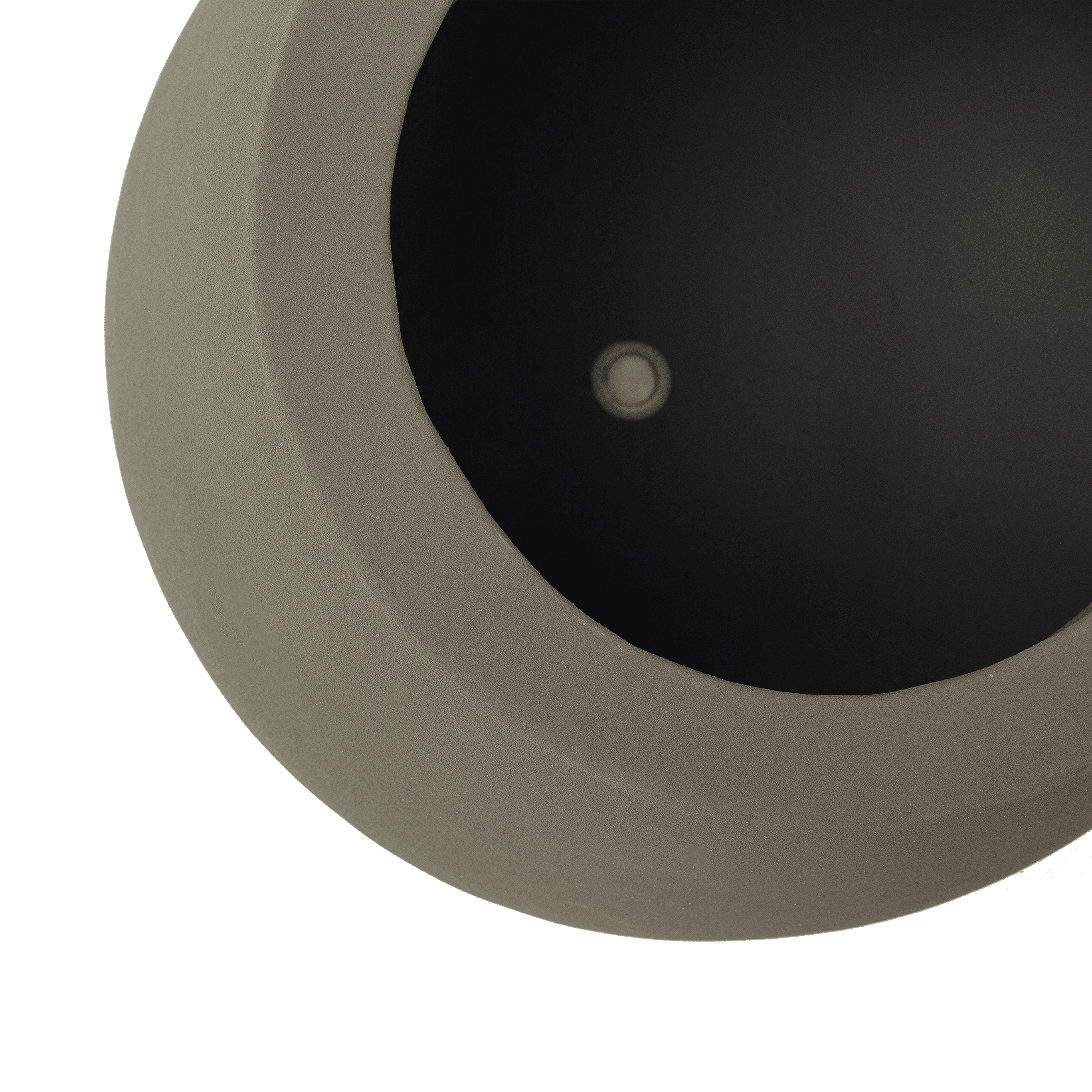 Fab Habitat Beryl Handmade Round Metal Planters in Verde / Sage Green with Drainage Holes