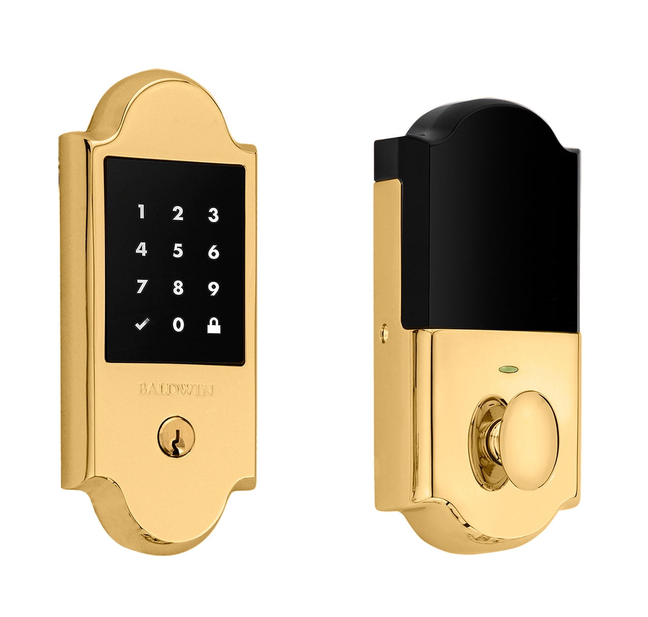 Baldwin 8235 Touchscreen Boulder Standalone Deadbolt Brass