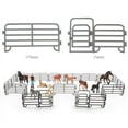 thumbnail image 2 of DIY Miniature Corral Fencing Kit Plastic Fence Model for Animal Figurines, Farm Ranch DIY Accessories - 18pcs Style A, 2 of 5