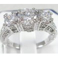 thumbnail image 4 of QQTDFG 925 Silver Women Handmade Jewelry Fashion Cubic Zirconia Wedding Rings SZ5-10-#1-9, 4 of 9