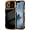 Black, variant on MYKOMI for iPhone 13 Pro Case for Women Girls, Cute Wave Frame Curly Shape with Love Heart Pattern Raised Camera Protection Cover Luxury Plating Shockproof Phone Case for iPhone 13 Pro