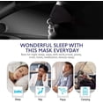 thumbnail image 5 of 3d Sleeping Eye Mask Sleep Mask Contoured Cup Night Blindfold Black, 5 of 5