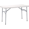 thumbnail image 1 of Pemberly Row Table Pliante Moderne en Plastique Robuste 24x48 Pouces en Gris Moucheté, 1 of 6