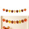 thumbnail image 2 of Happy Fall Banner Garland Fall Thanksgiving Mantle Decorations,Burlap Fall Maple Leaves Sign,Thanksgiving Banner,Fall Decorations for Mantle Fireplace,Garland Hanging Bunting, 2 of 5