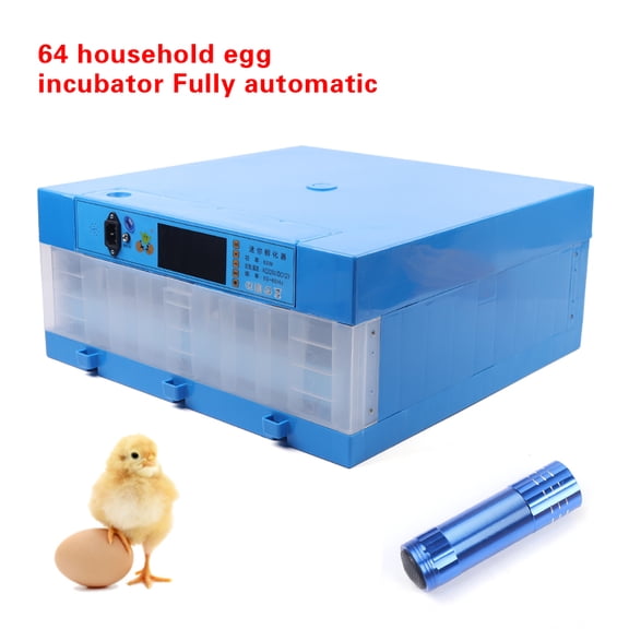 Egg Incubator, 2-in-1 Incubation & Hatching,  Tray, 360° Egg Turning, AC110V & DC12V Power, Accurate Temperature Control, Easy to Clean and Inspect
