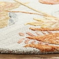 thumbnail image 4 of SAFAVIEH Blossom Caiden Floral Wool Area Rug, Grey/Red, 10' x 10' Round, 4 of 9