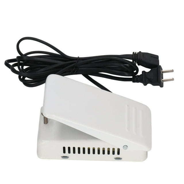Replacement Foot Pedal, White Sewing Machine Foot Pedal Sturdy Durable