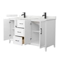 thumbnail image 4 of Wyndham Collection WCH717160DHBWQUNSMXX Elan 60" Free Standing Double Basin Vanity Set -, 4 of 7