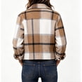 thumbnail image 5 of Flannels For Women Cropped Shacket Jacket Fashion Plaid Fall Coat Button Down Crop Jacket Trendy Clothes Fall Winter Outwear, 5 of 9