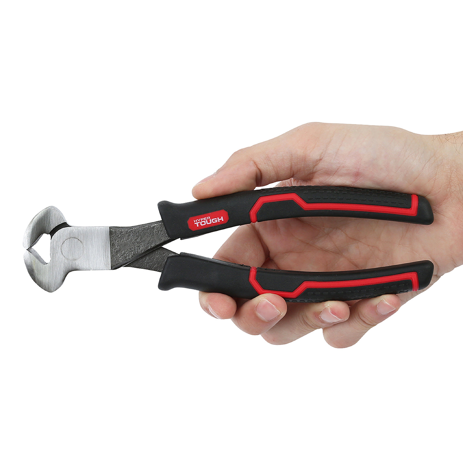 Alicates de Corte Final de 8 Pulgadas Hyper Tough con Empuñaduras Ergonómicas de Confort, Negro 6