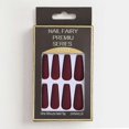 thumbnail image 5 of 24 uñas postizas de ballet superlargas de resina de color sólido, uñas de ataúd con cobertura total para mujer con gel gelatinoso., 5 of 5